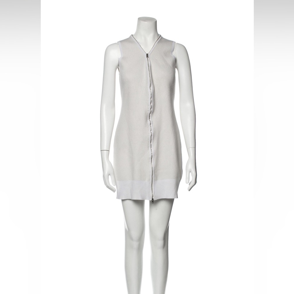 Rag and Bone V-neck mini dress in neutral color